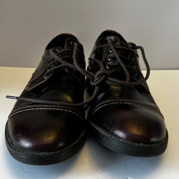 Clarks Men's Black Leather Dress Shoes - Picture 4 of 10